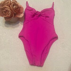 TRINA TURK NWT Adjustable Strap One Piece Hot Pink Swimsuit Size 2